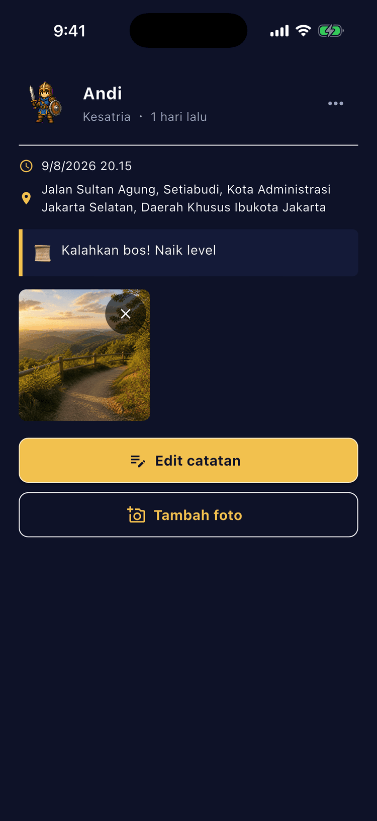 Simpan cerita di balik setiap tempat - Tambahkan foto dan catatan saat menyimpan